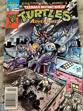 TEENAGE MUTANT NINJA TURTLES ADVENTURES #8 comic book 1990